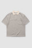 Heavy Stripe Polo - Cream