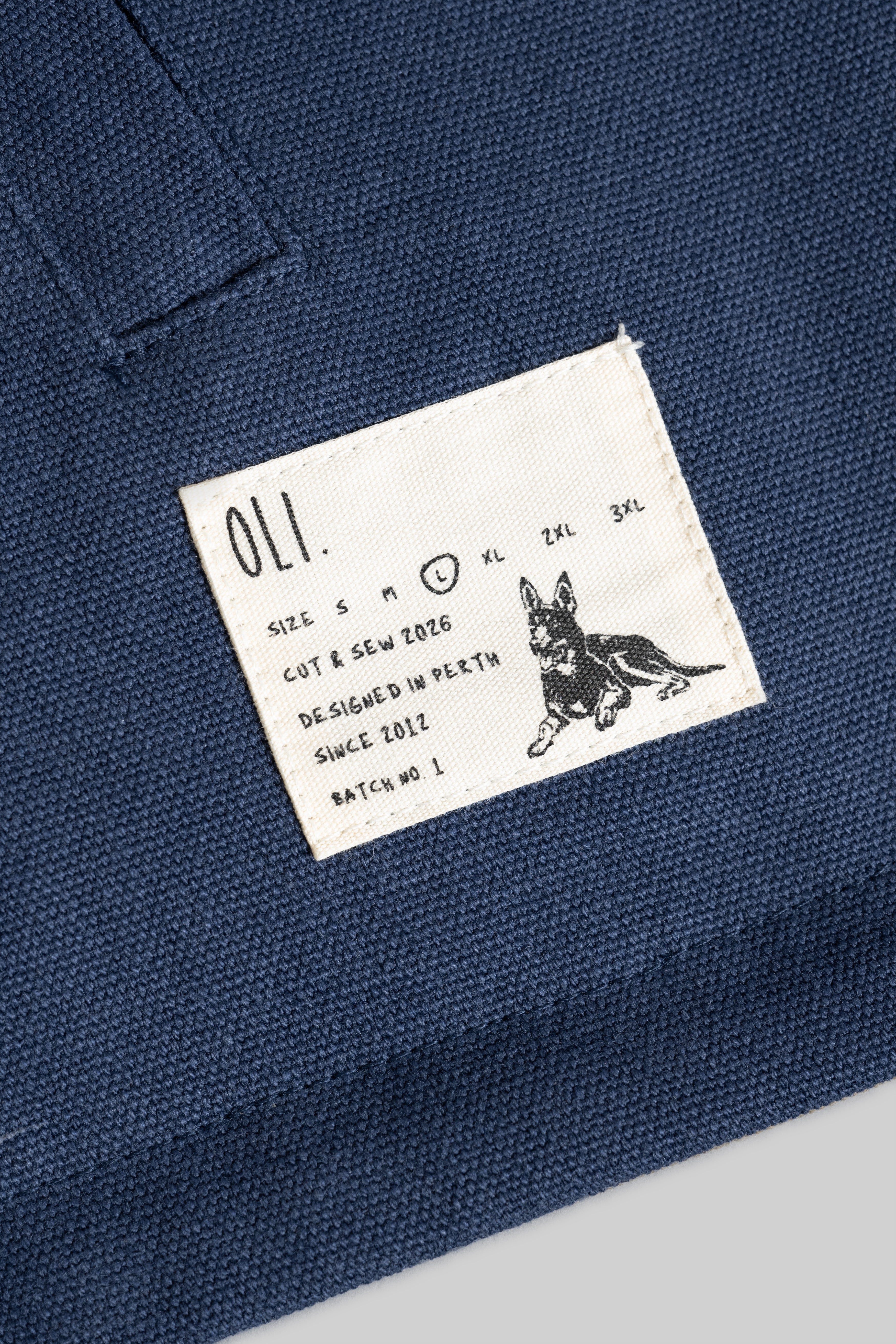 Reversible Kelpie Jacket - Navy/Brown