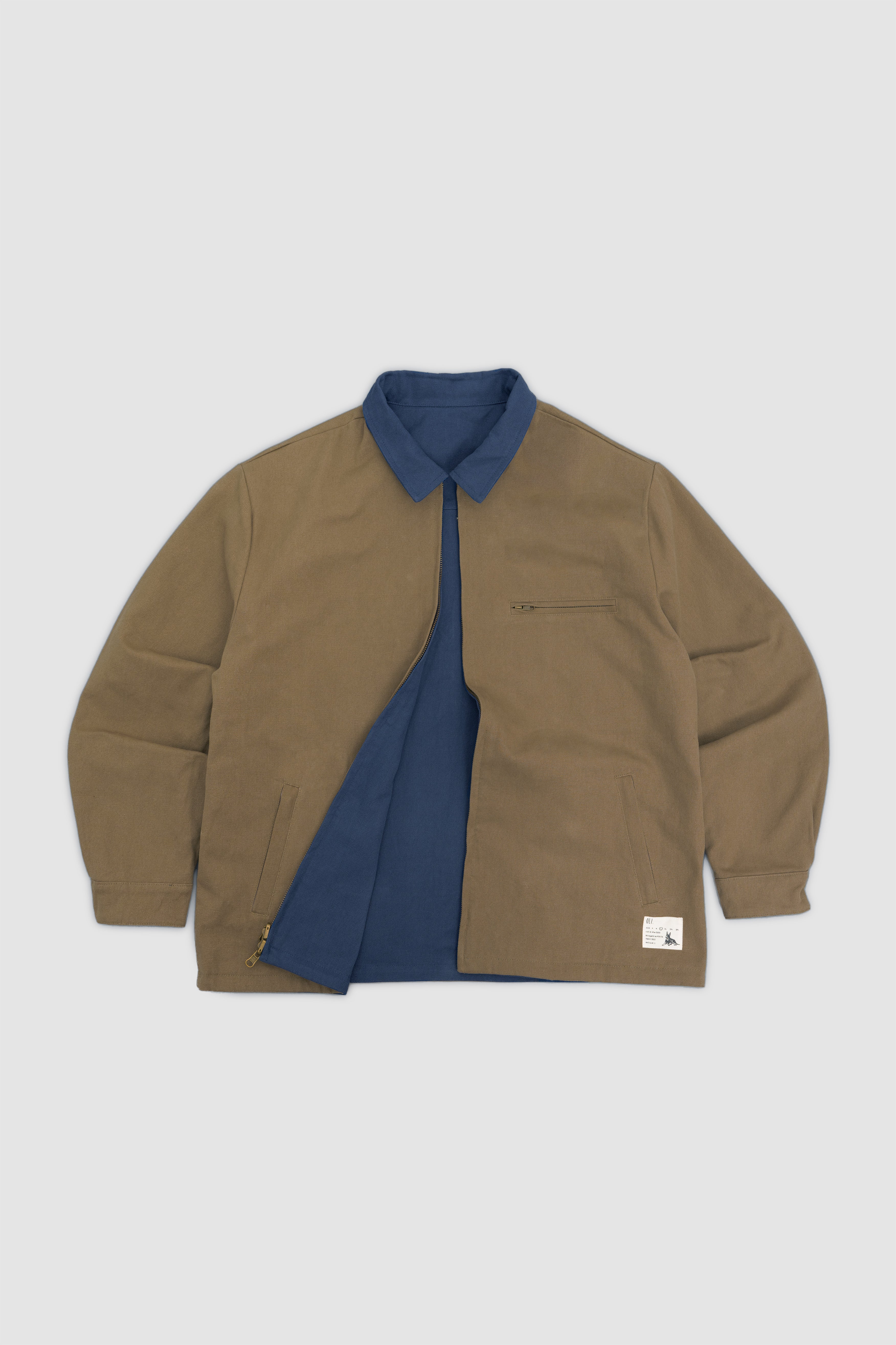 Reversible Kelpie Jacket - Navy/Brown