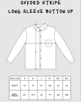 Oxford  Stripe Long Sleeve Button Up