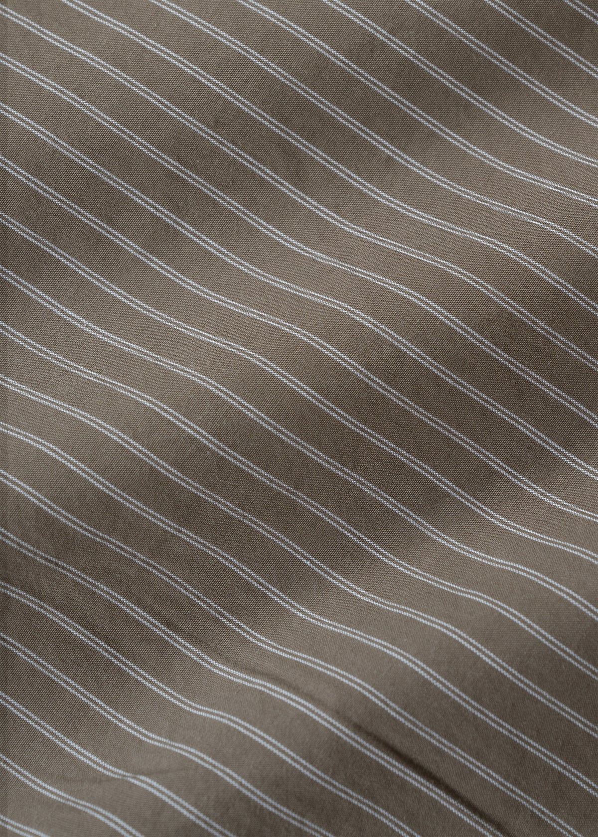 Pinstripe Long Sleeve Button Up - Mushroom