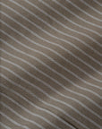 Pinstripe Long Sleeve Button Up - Mushroom