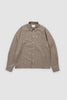 Pinstripe Long Sleeve Button Up - Mushroom