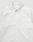 Pinstripe Long Sleeve Button Up - White