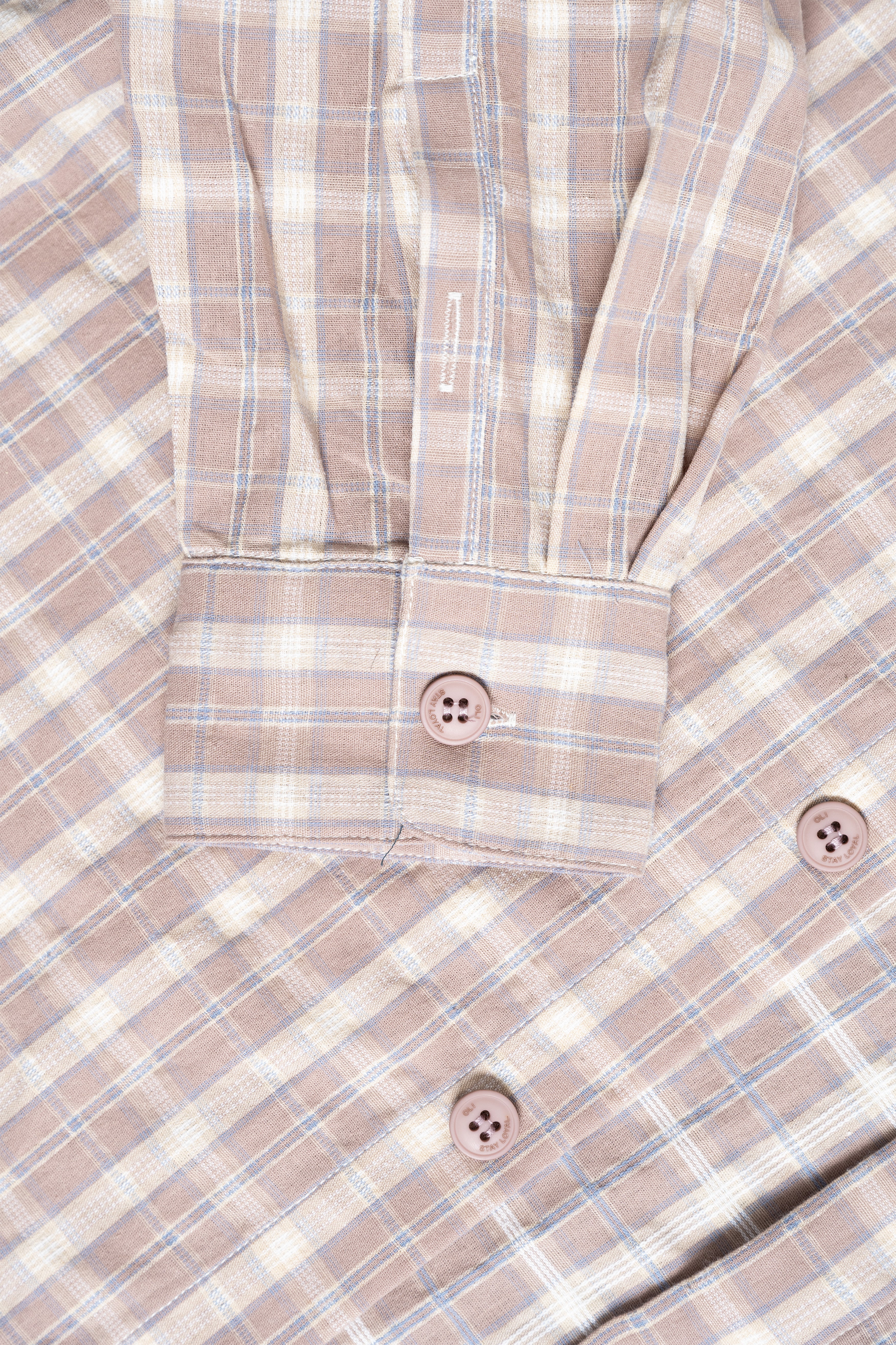 Plaid Long Sleeve Button Up - Clay