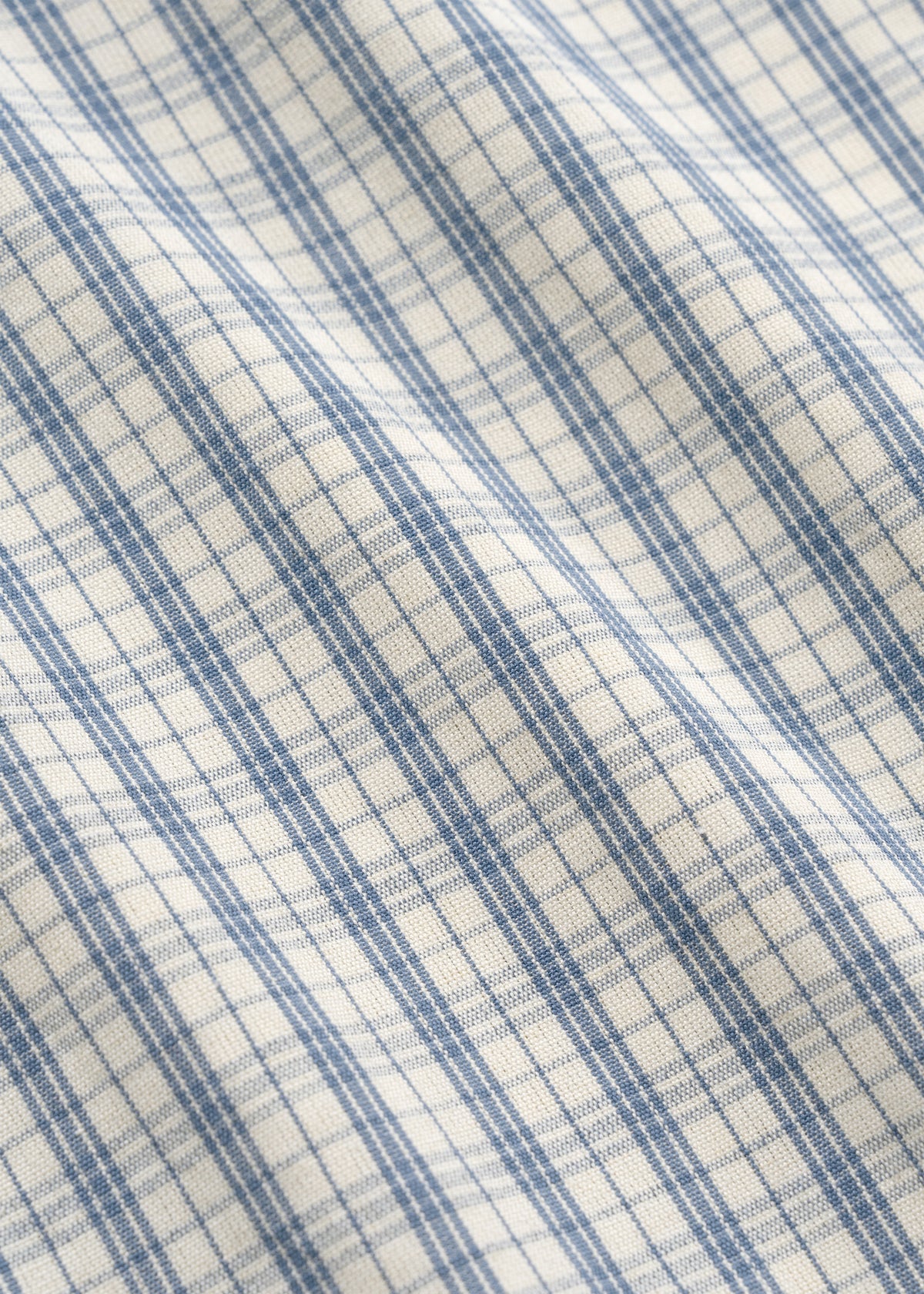 Plaid Button Up - Sky