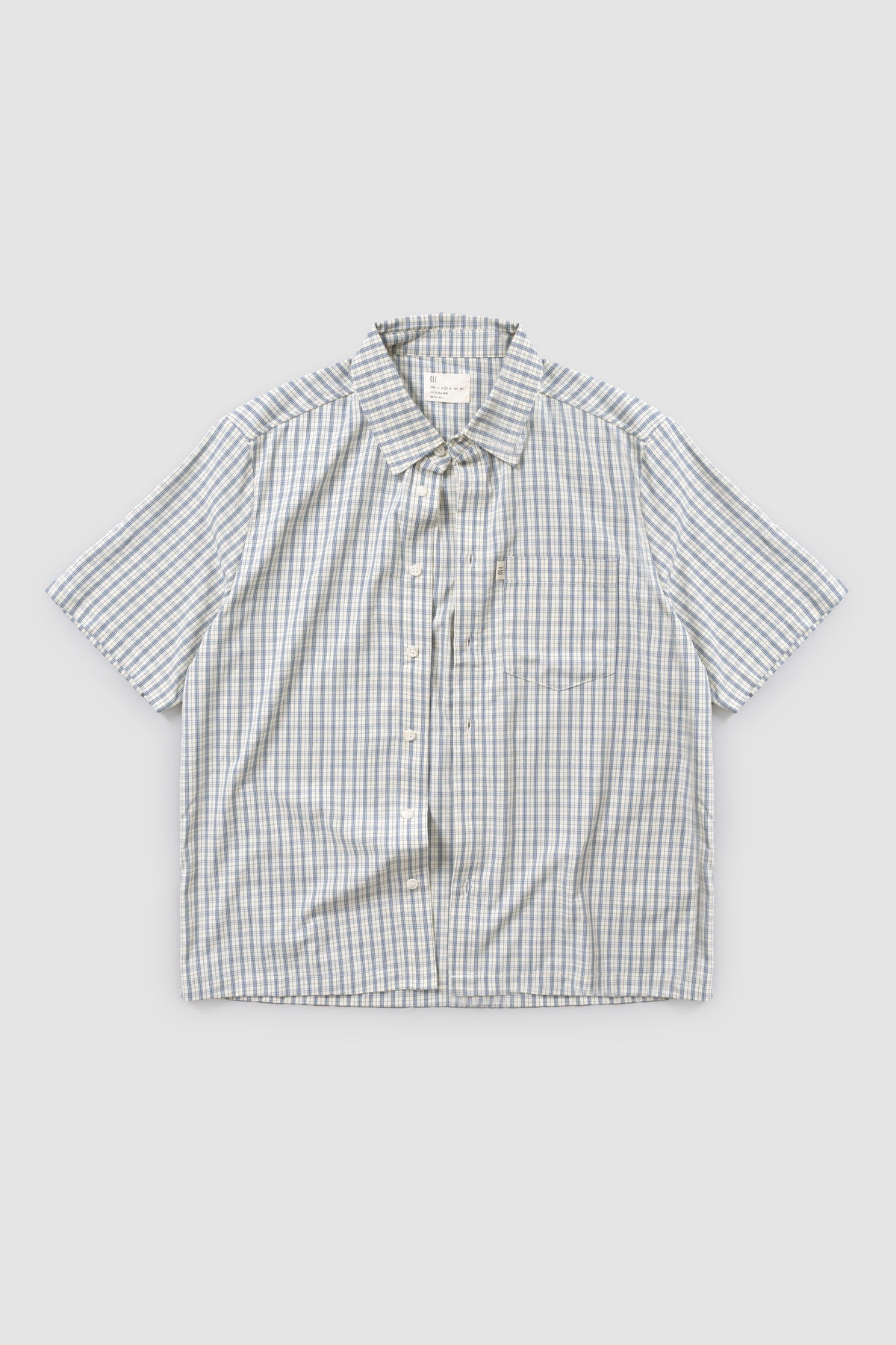 Plaid Button Up - Sky