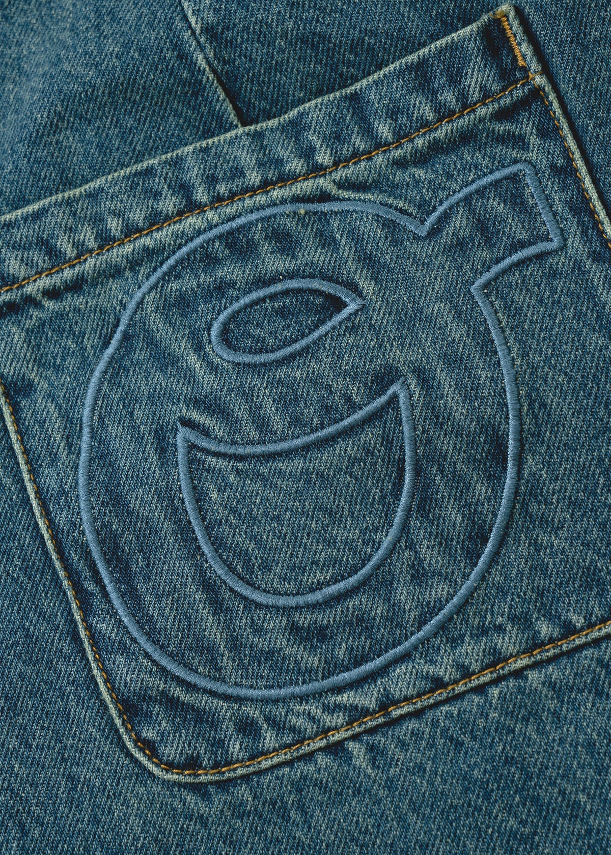 Pleated Denim Short