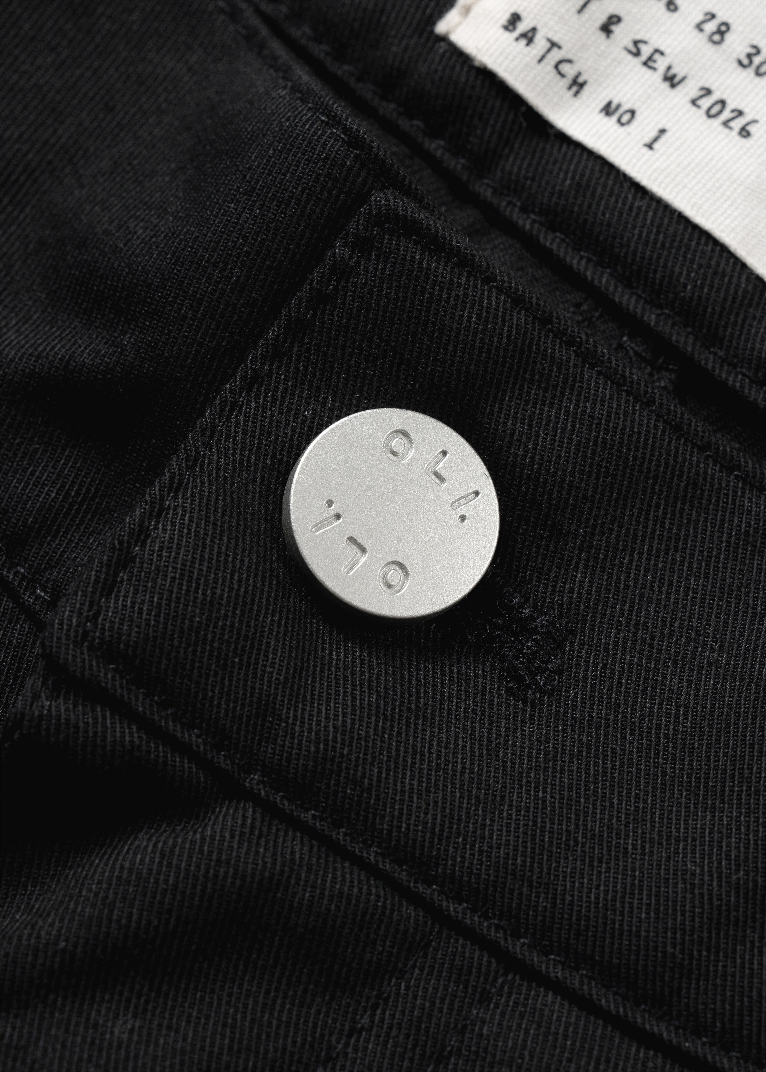Pleated Cotton Short - Black