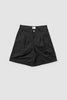 Pleated Cotton Short - Black