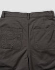 Pleated Cotton Short - Coal