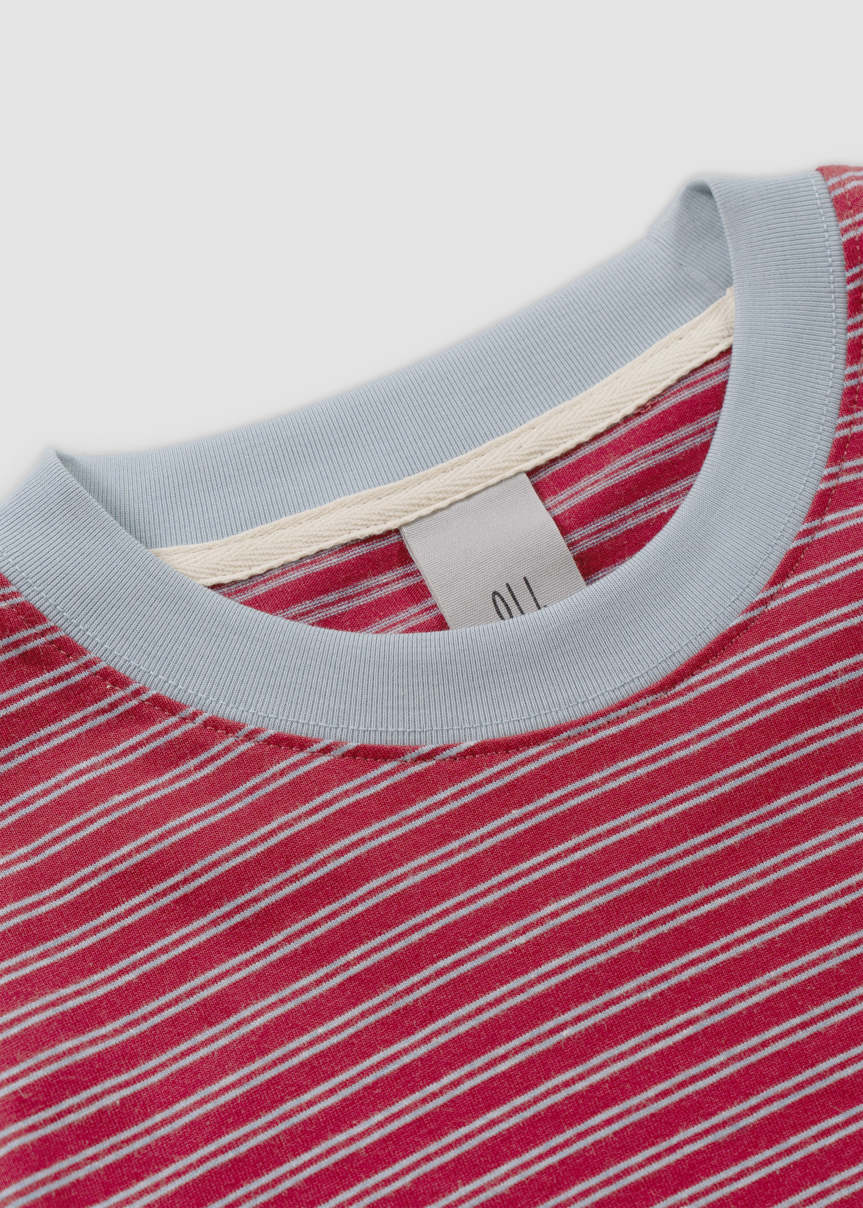 Phoebie Stripe Long Sleeve T - Red