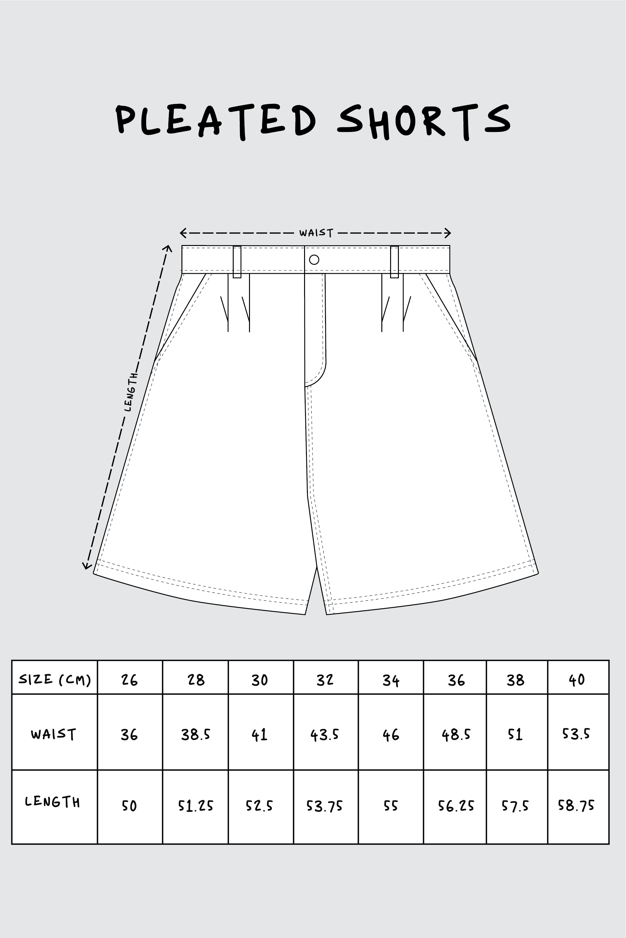 Pleated Denim Short - Coffee Wash