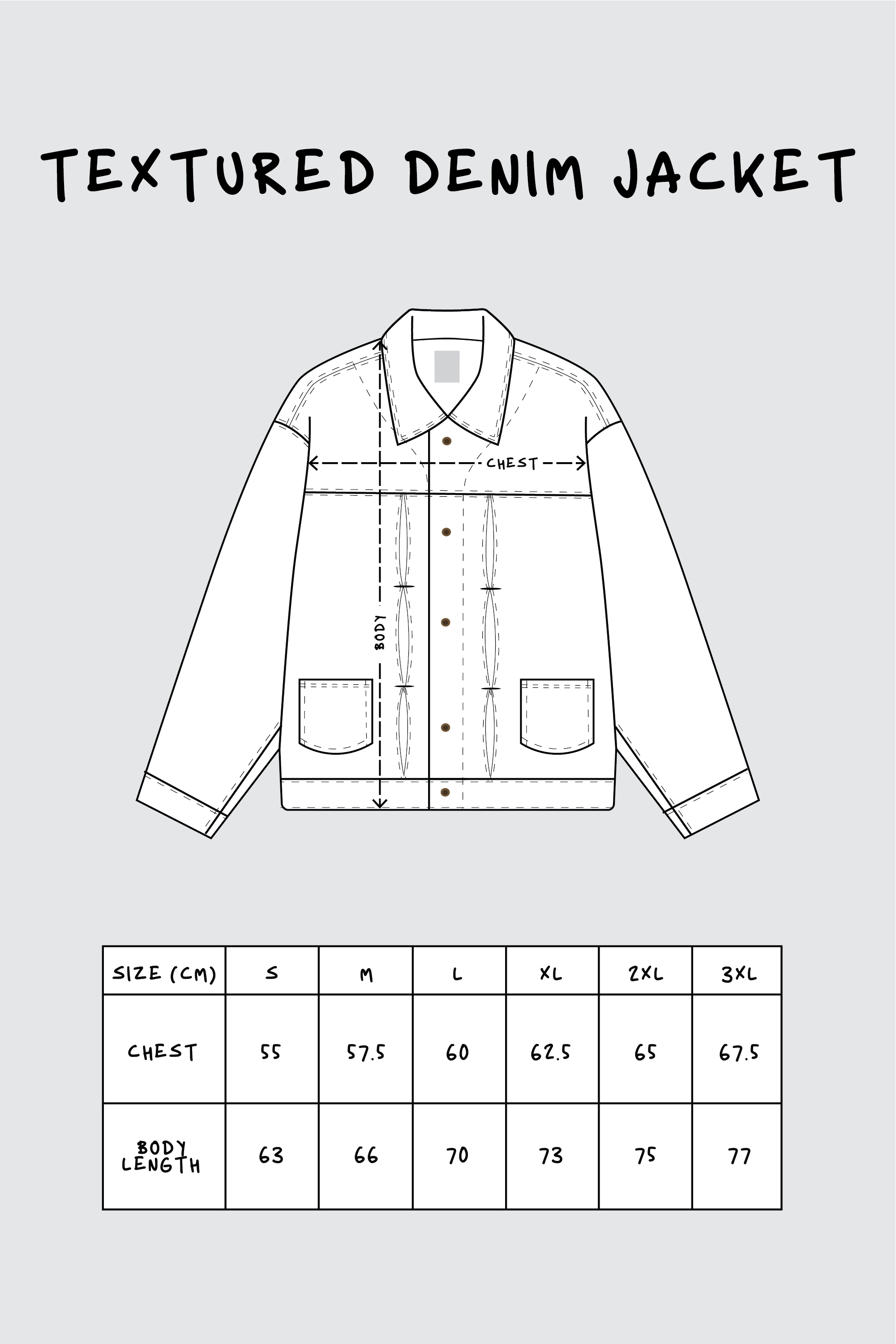 Textured Denim Jacket