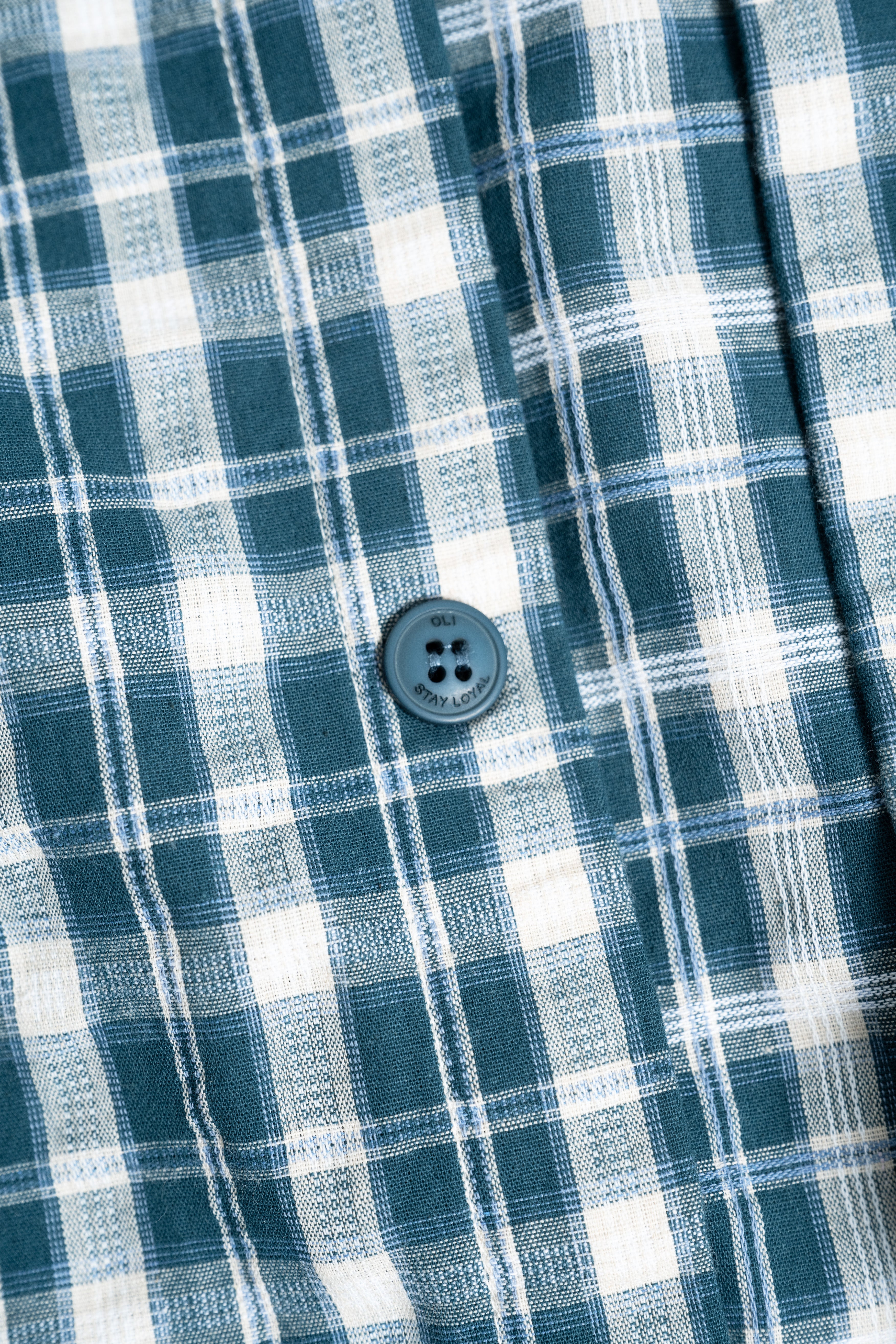 Plaid Long Sleeve Button Up - Teal