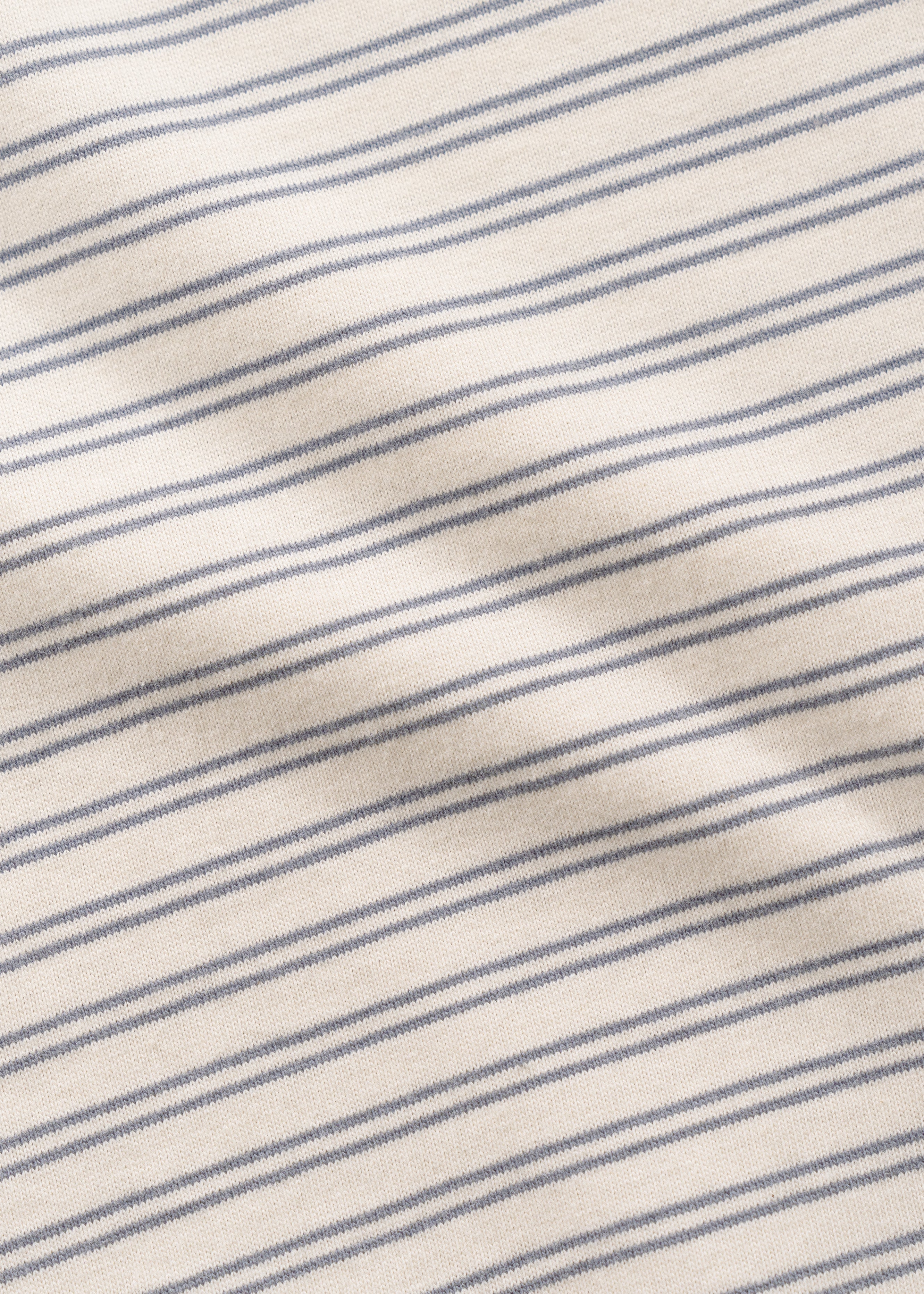 Phoebie Stripe Long Sleeve T - White