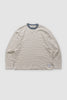 Phoebie Stripe Long Sleeve T - White