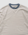 Phoebie Stripe Long Sleeve T - White