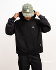 Embroidered Signature Hood - Black