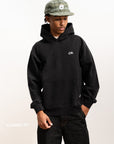 Embroidered Signature Hood - Black