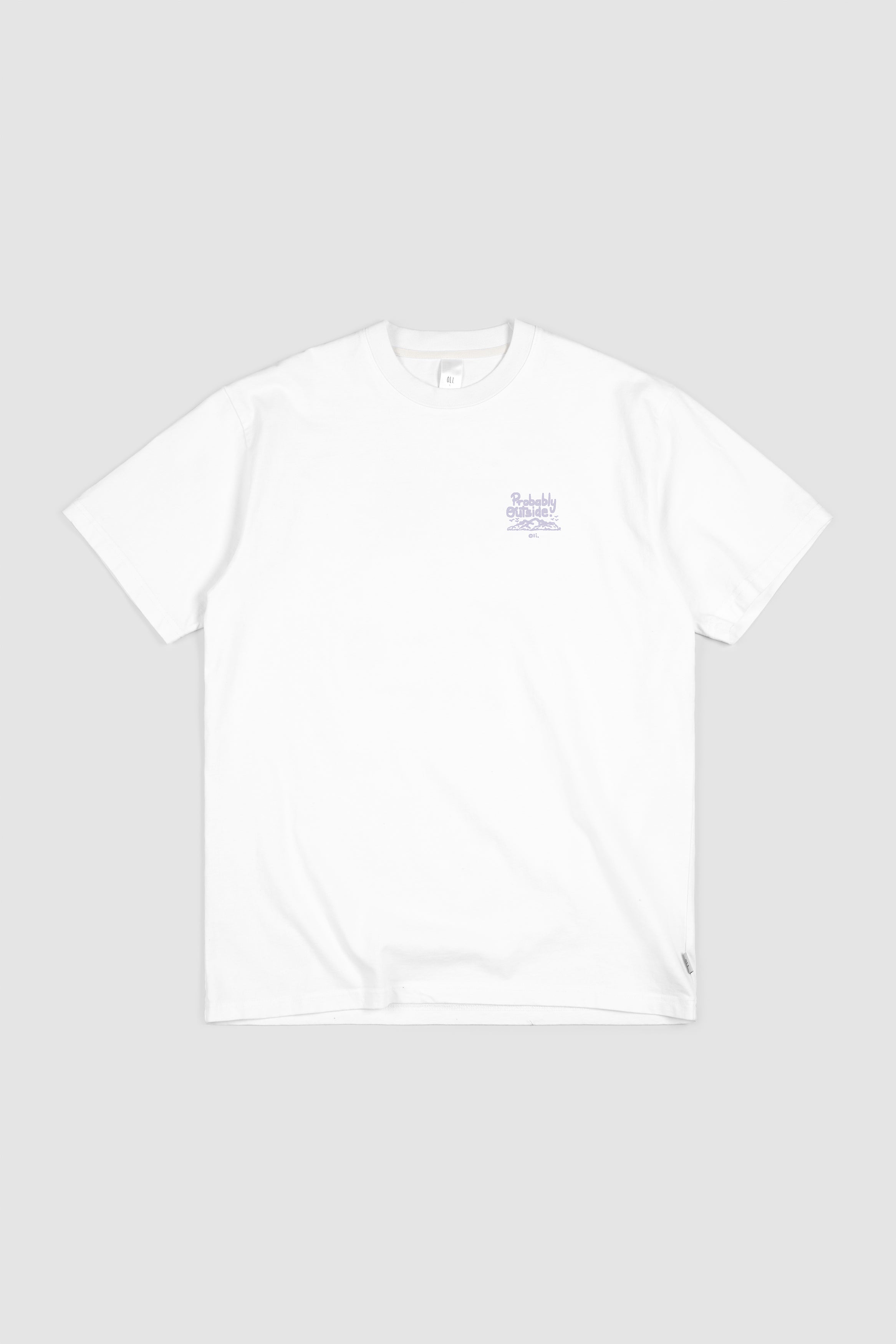 Probably Outside Back Print T - White