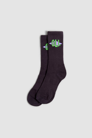 Emblem Sock - Coal