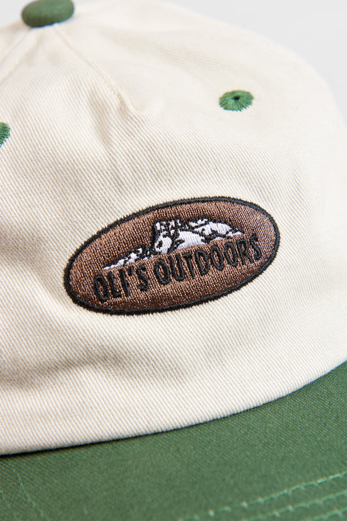 Outdoors Cap - Cream/Forest