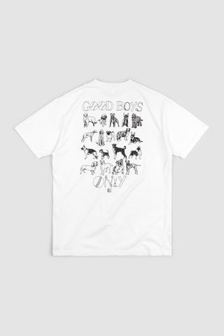 Good Boys Only Back Print - White