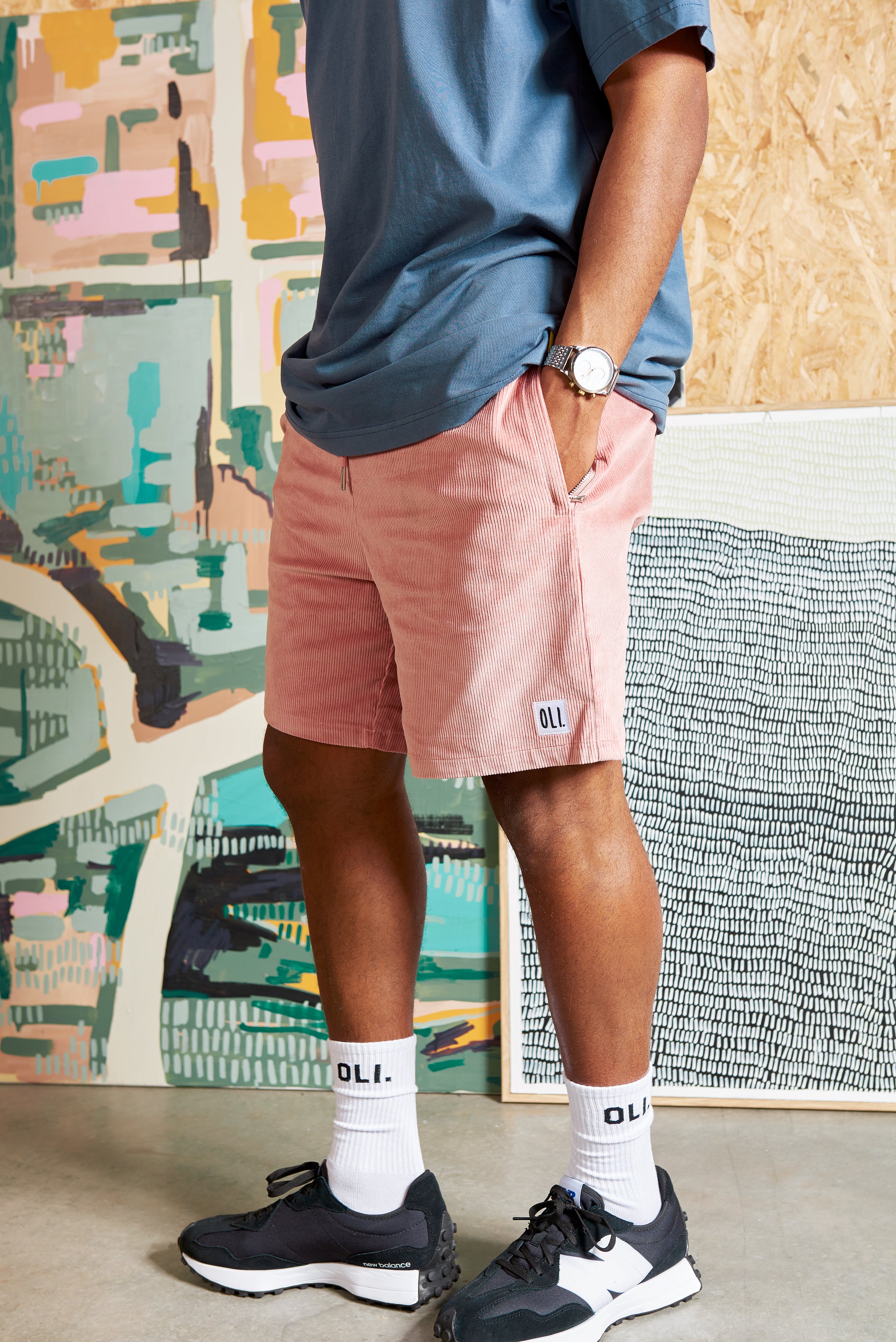 Thick Cord Short - Coral