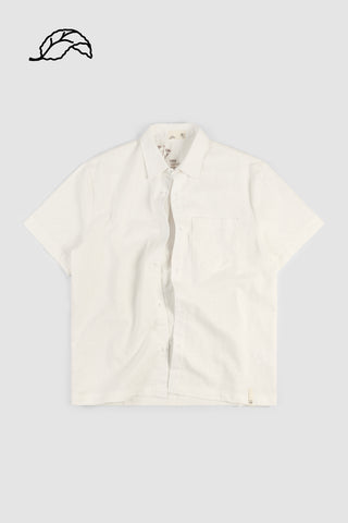 Linen Button Up - White