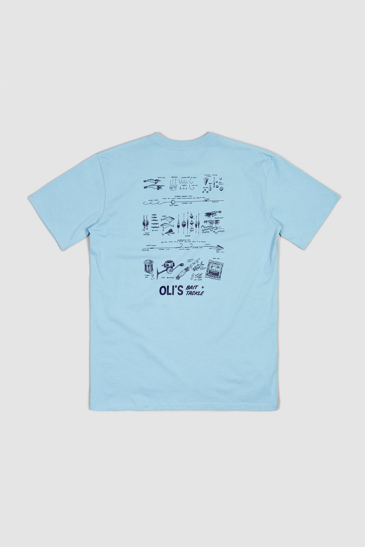 *IMPERFECT* Bait &amp; Tackle Back Print - Sky
